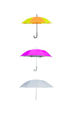 Fototapeta na wymiar umbrellas on a white background