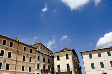 Fototapeta na wymiar Borgo Trevi town; photo taken in Umbria, central Italy.