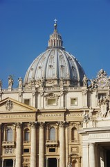 Fototapeta na wymiar Kopuła Bazyliki Watykańskiej