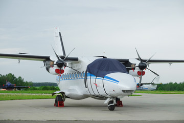 Small plane isolated on the white background
