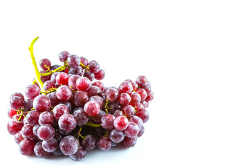 fresh grape on white background
