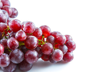 fresh grape on white background