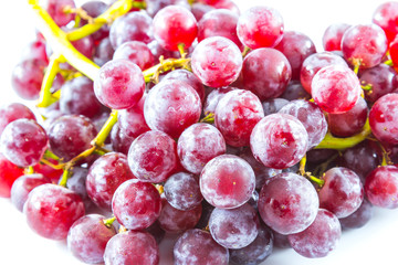 fresh grape on white background