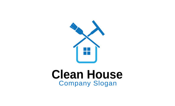 Clean House Logo template