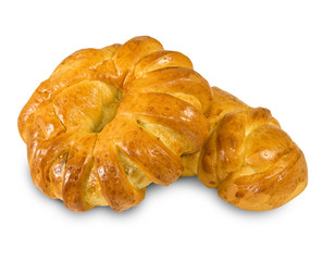 Isolated image of buns closeup