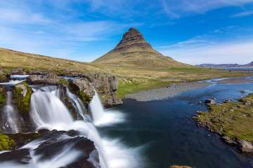 The iconic Kirkjufell at the Snaefellsnes peninsula in Iceland