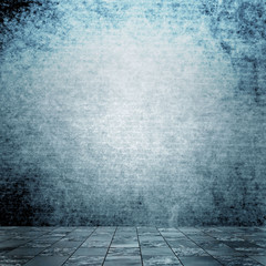 grunge empty room interior