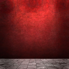 grunge empty room interior