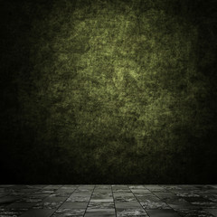 grunge empty room interior