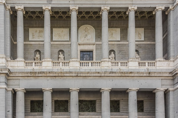 Santa Maria la Real de La Almudena cathedral in Madrid, Spain.