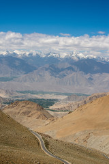 Mountain view on the road to Nubra Valley,India.