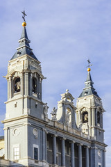 Fototapeta premium Santa Maria la Real de La Almudena cathedral in Madrid, Spain.