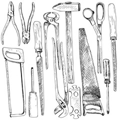 Hand drawn tool kit