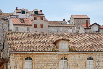 Detail of mediterranean architecture, Croatia, Europe