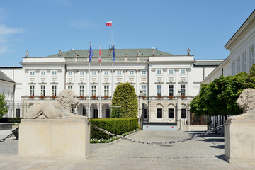 Presidential Palace in Warsaw - obrazy, fototapety, plakaty