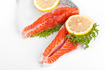 Trout on white