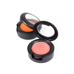 Professional eye shadows in round boxes