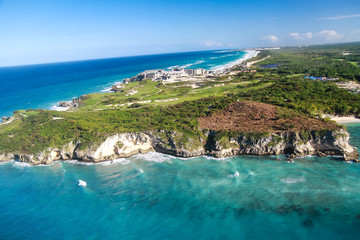 Obraz premium Aerial view of Macao beach