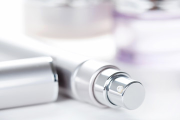 Collection of skincare spa products