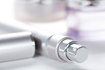 Collection of skincare spa products