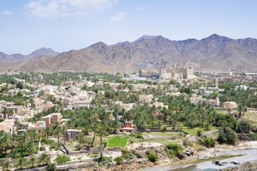 Fototapeta premium Cityscape with Fort Bahla
