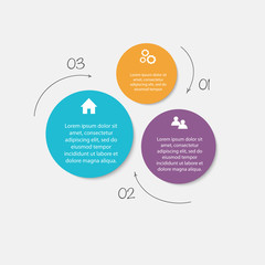 Vector colorful info graphics for your business presentations.