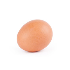 Egg on white background