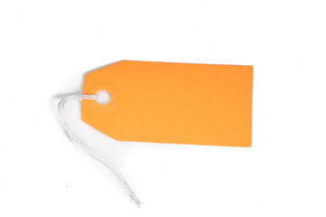 empty tag isolated on white background