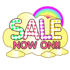 sale now on cute pastel rainbow