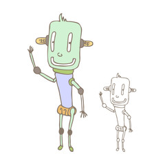 Cartoon robot
