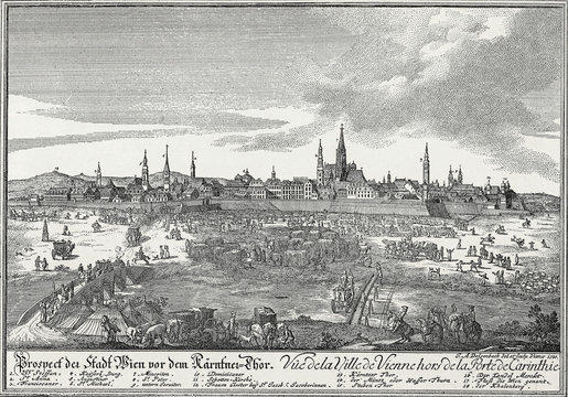 Wien um 1720, Kupferstichvorlage