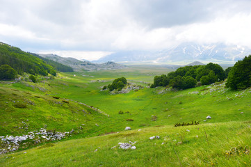 Naklejka premium Beautiful view of Campo Imperatore plateau