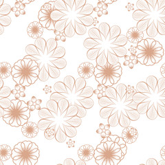 Fototapeta na wymiar Seamless flowerr pattern