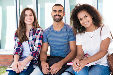 Students in School Campus