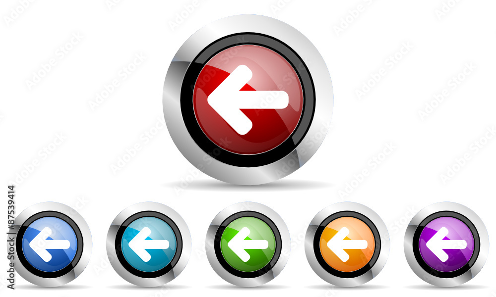 Poster arrow vector icon set