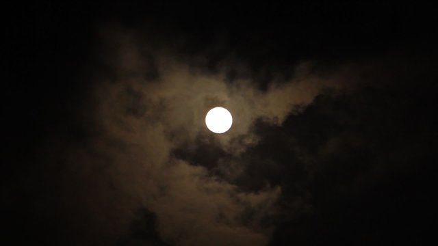 windy cloud moving through full moon at night for horror scene, high definition, Full HD, 1920x1080