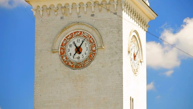 Clock Tower At Railway Station, Simferopol