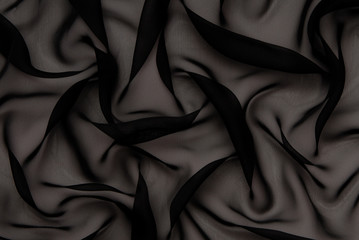 tissu noir