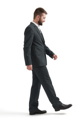 man doing one step
