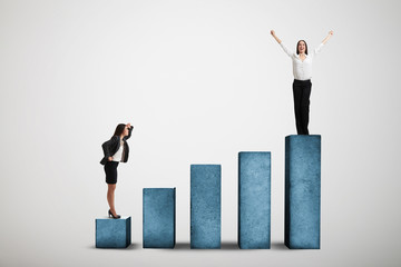 two woman on the diagram