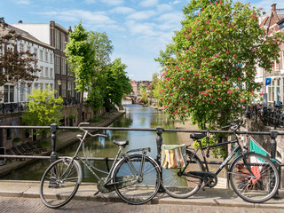 Fototapeta na wymiar Canal in Utrecht, Holland