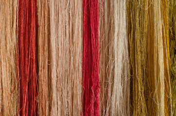 Raw silk thread background