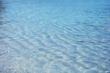 Clear ocean water, in resort