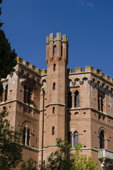 Fototapeta na wymiar medieval residences in Tuscany