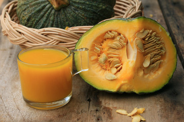 Fresh pumpkin juice