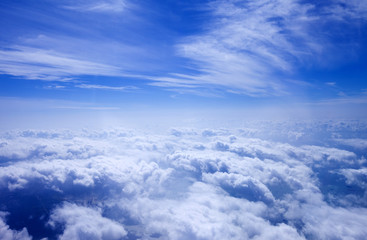 Naklejka na ściany i meble blue sky clouds,Blue sky with clouds. 