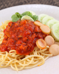 Pasta with tomato sauce