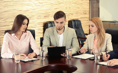 Business people working in conference room