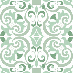 Vector ceramic tiles with seamless pattern