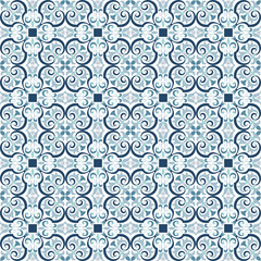 Vector ceramic tiles with seamless pattern
